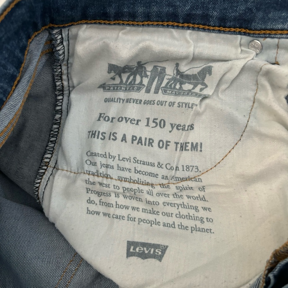 Levi’s 506 Men’s Straight Leg Jeans Size 33X30 Medium Wash - Picture 9 of 15